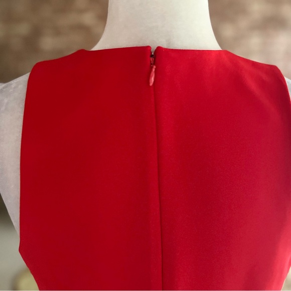 Express Red Cutout Side Fit & Flare Mini Dress 6 - Picture 8 of 16